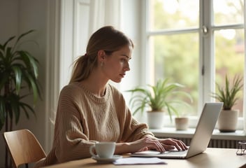 mujer-interactuando-con-chatbot-de-atencion-al-cliente